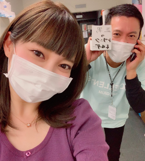 七井貴行（右）と田中良子