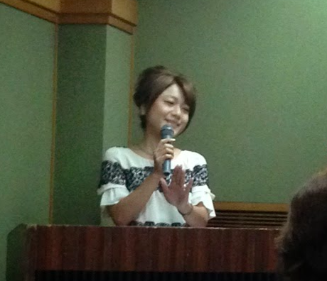 講演会での川﨑美千江